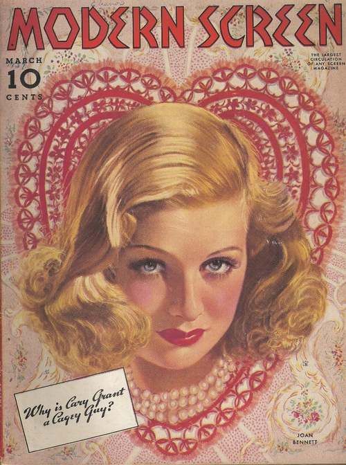 MODERN SCREEN magazine cover Issue 100 March 1939